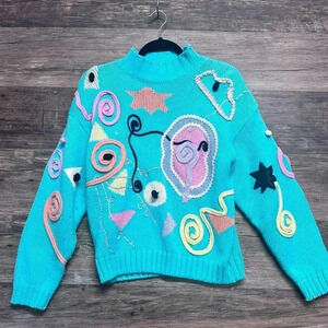 One Step Up Pink Vintage Crewneck
Jumper Pastel Sweater Size Medium